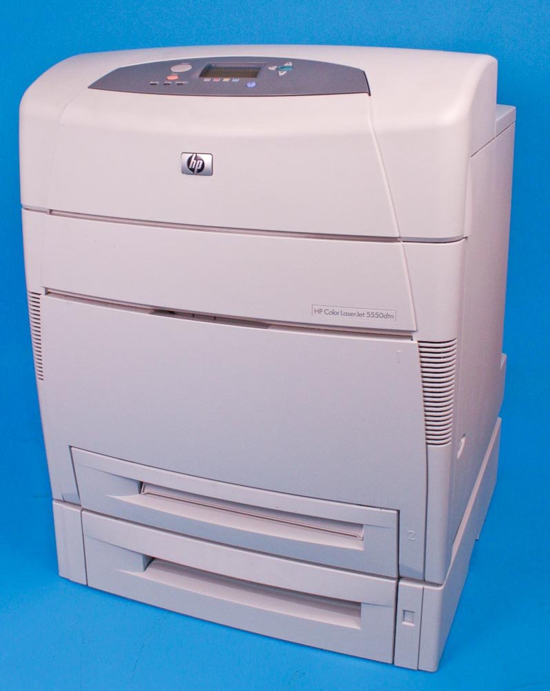 HP Color LaserJet 5550dtn Imprimante couleur recto-verso laser A3, Ledger 600 ppp x 600 ppp jusqu'à 28 ppm (mono) / jusqu'à 28 ppm (couleur) capacit é : 1100 feuilles parall èle, USB, 10/100Base-TX