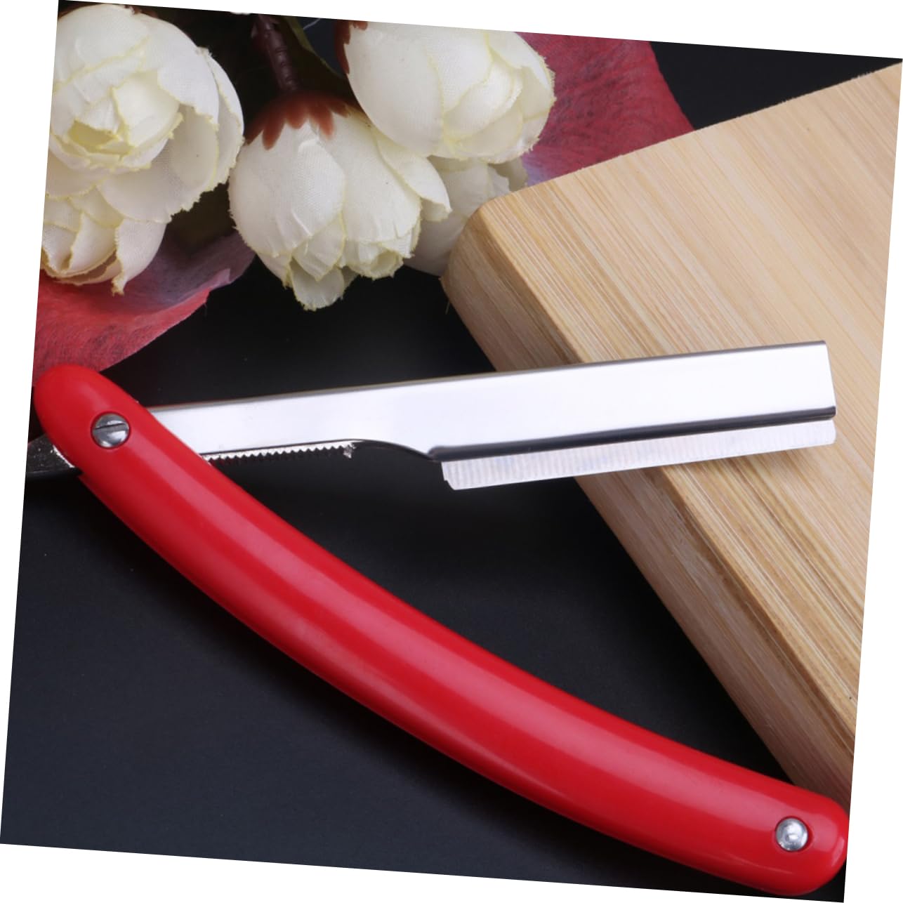 Ipetboom 1pc Plastic Handle Razor Holder Manual Shaving Razor Beard Shaver Barber Tool Father's Day Men Random