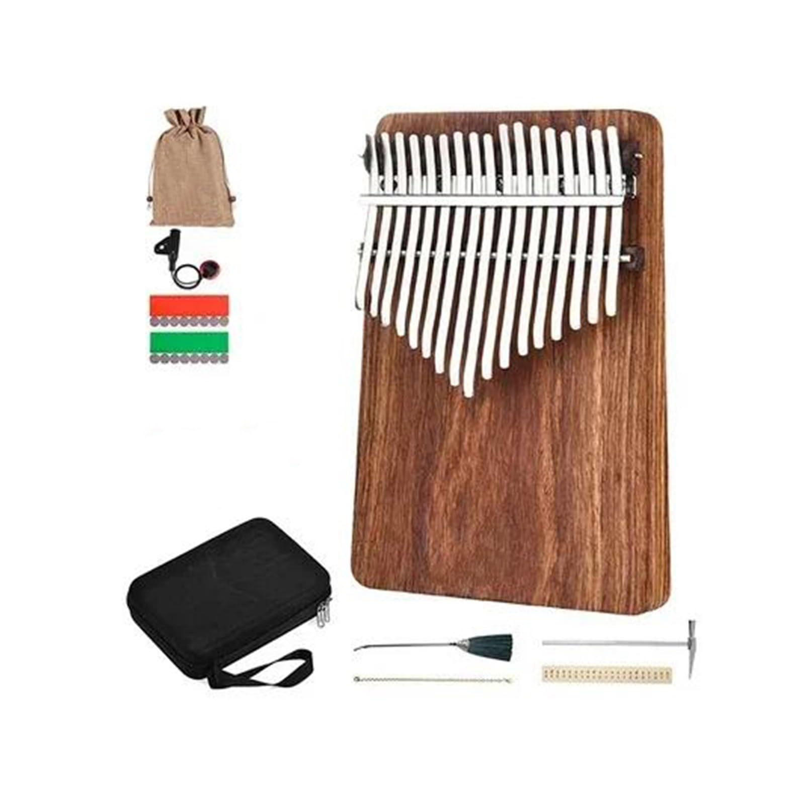 Strumento Da Gioco Portatile Con Tastiera Cromatica Professionale Kalimba Per Principianti(17 Key B Note)