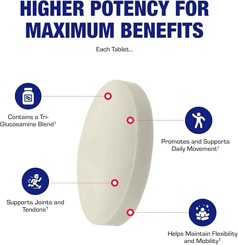 Miniatura 5 de Glucosamina condroitina MSM de alta absorción, fórmula clínica, suplemento de tendón y ligamento articular óseo con condroitina MSM glucosamina, sin