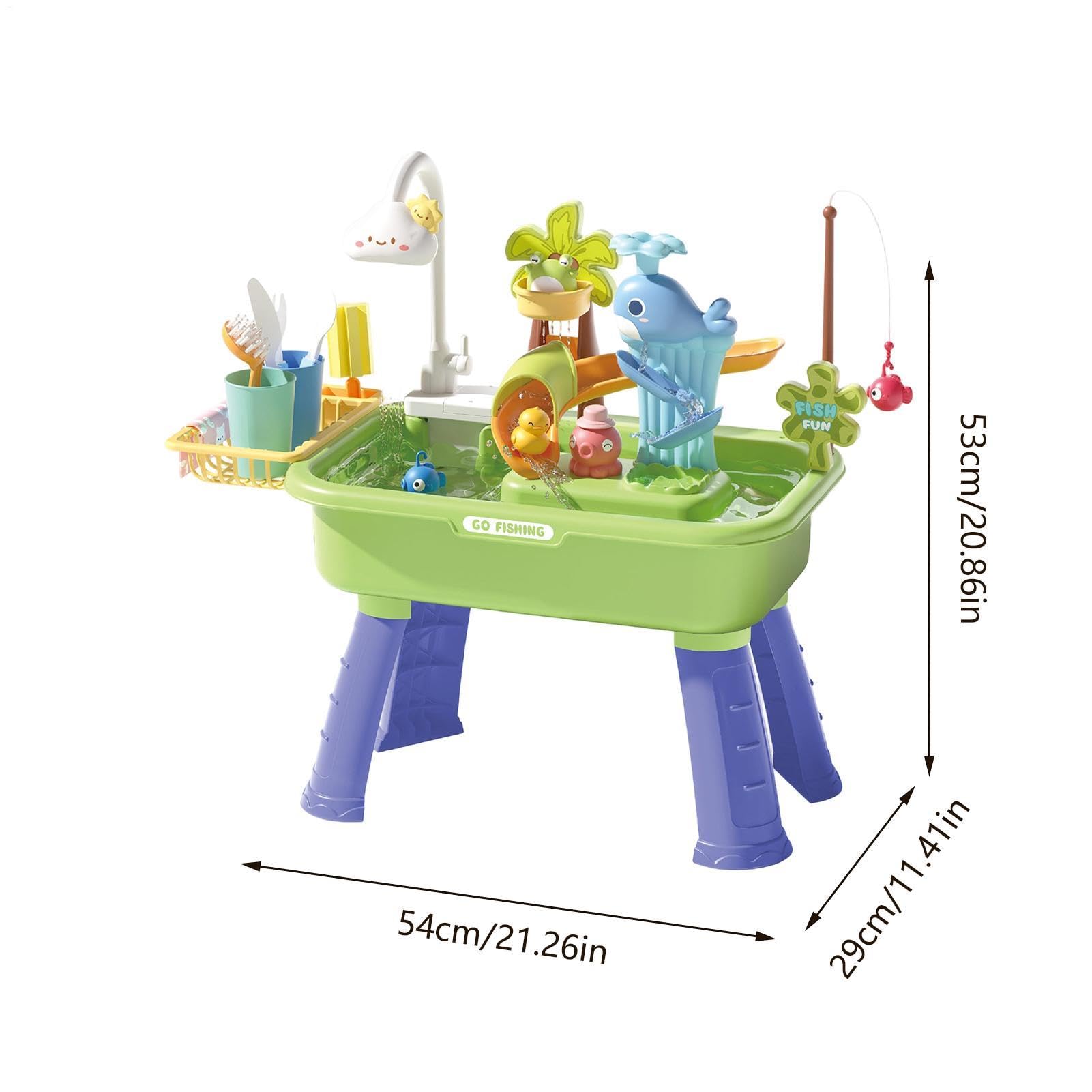 Wassertisch Sommer-Angelspielzeug | Sommer Outdoor Spielzeug für draußen für Vorschulkinder, Garten, Terrasse, , Camping, Kita, Zuhause, Badezimmer, Spielzimmer