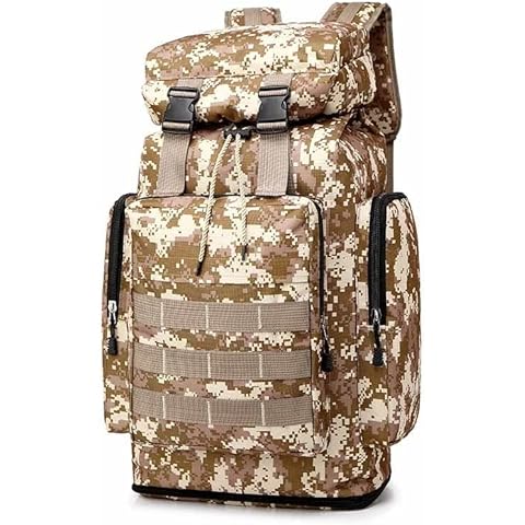 Yardnow Backpack Men Military Army Hiking Camping Backpack Travel Rucksack Outdoor Sports Climbing Bag Cover