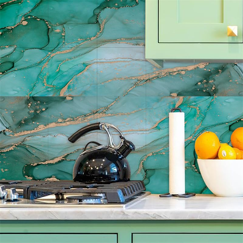 Film Autocollant Pour Crédence De Cuisine - Lumière Polaire - 350 X 60 Cm - Film Décoratif Adhésif - Protection Anti-éclaboussures Pour Cuisine - Fabriqué En UE