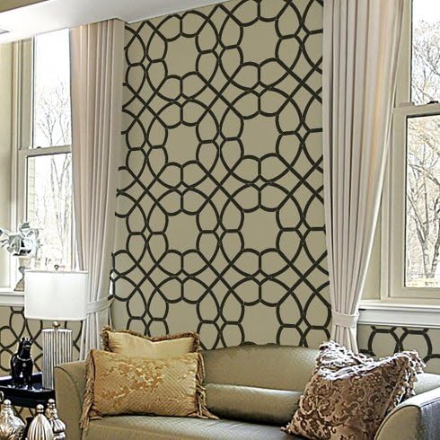 Coco Trellis Wall Stencil – Wall Painting Stencils for Easy Room Makeover – Large Stencil for Painting Walls – Stenciling Instead of Wallpaper Saves Money – Quality Stencils for Walls and Floors