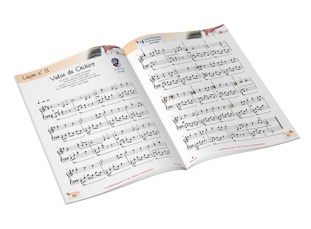 LE PIANO POUR LES 9-15 ANS Vol 2 + CD: Volume 2