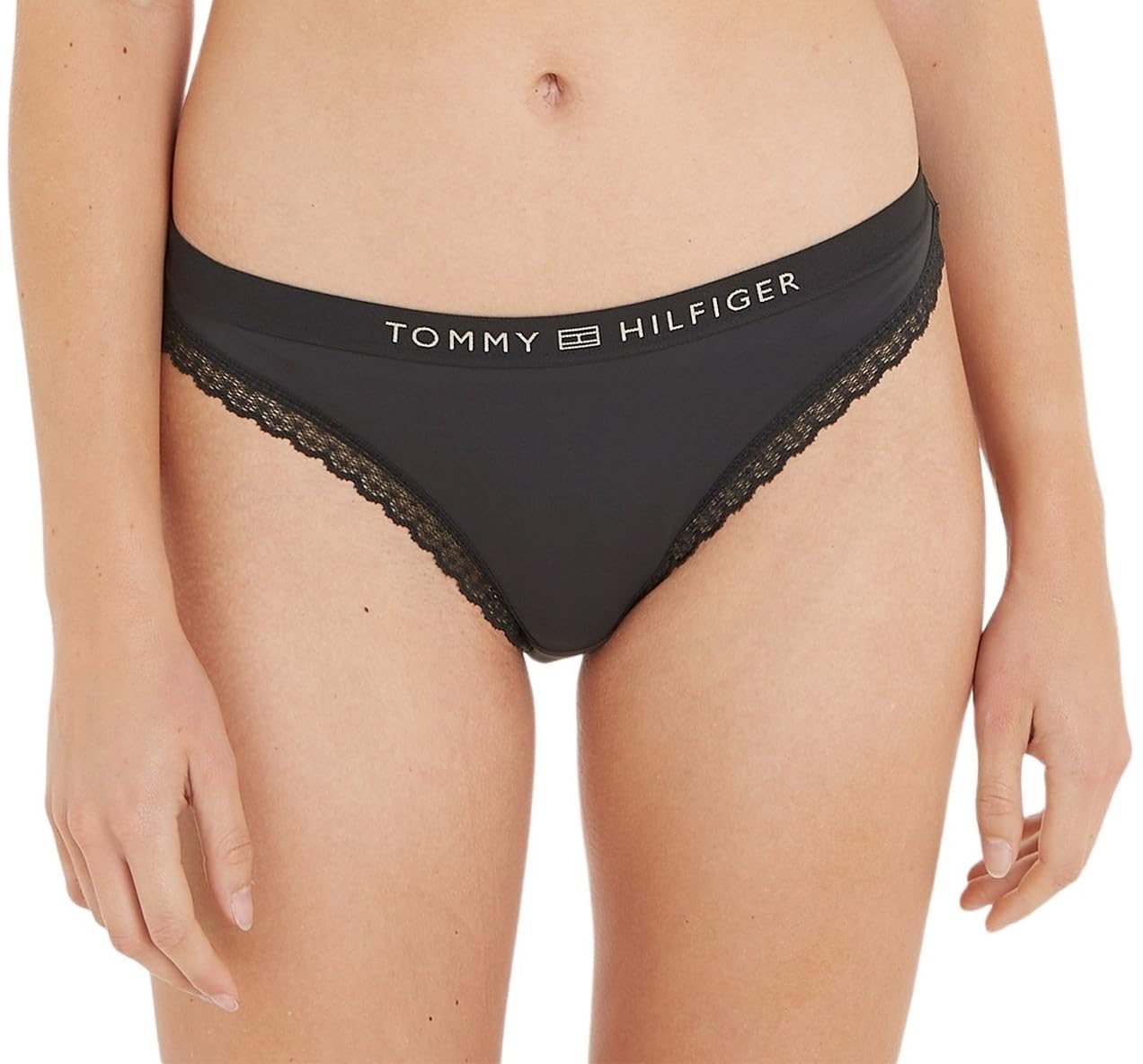 Tommy Hilfiger Women’s Briefs Underwear, Black (Black), S