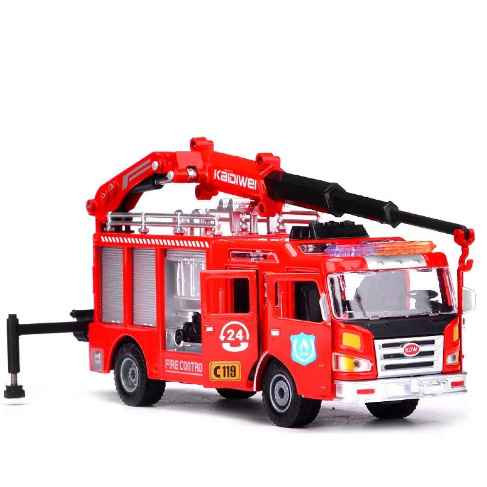 Statue véhicule de sauvetage incendie : une œuvre miniature pour collection d'art