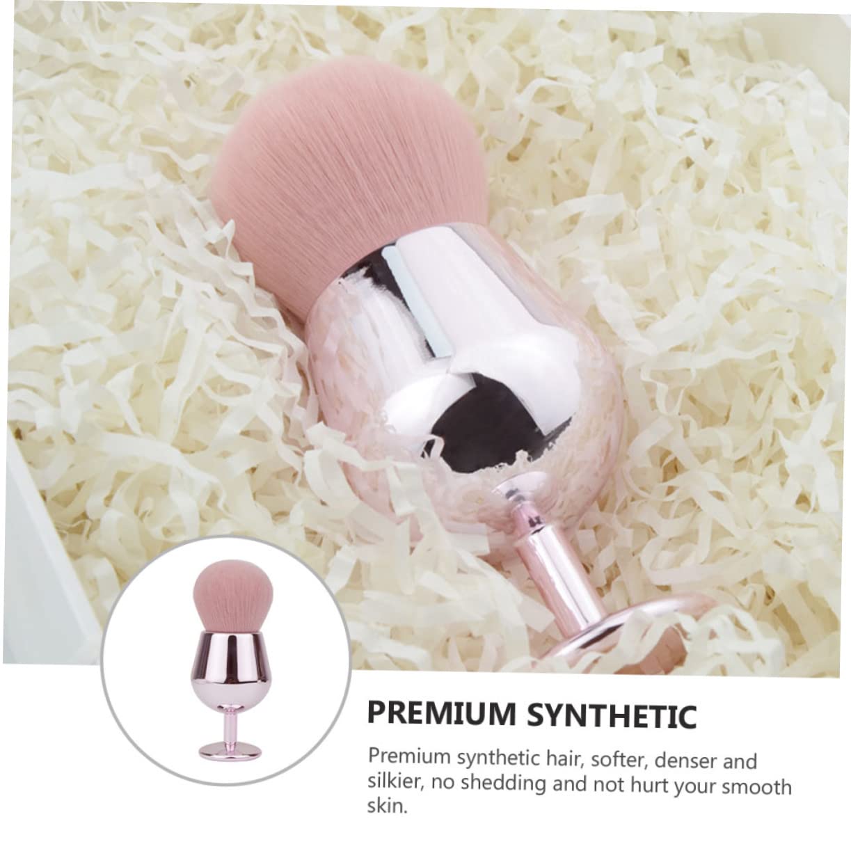 MAGICLULU 3 Pezzi Pennello Per Il Trucco Blush Pennello Per Il Viso Per Sintetici Sciolti Morbido Setoso Non Perde Per Donne E Ragazze