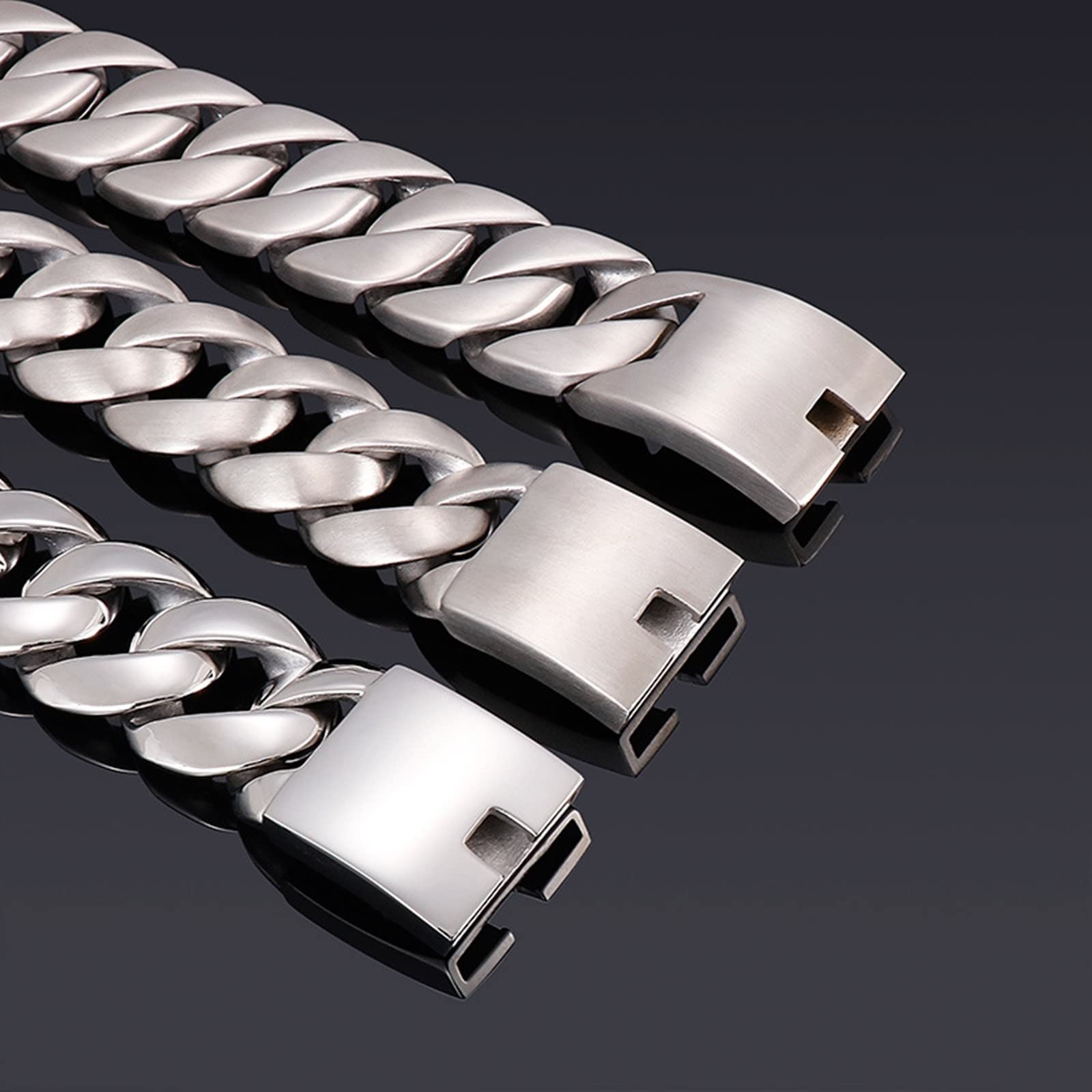 Bracelet Homme Personnalisé Argent， Bijoux Bracelet Homme Chaîne Épaisse Tressée Acier Inoxydable Bracelets Jonc
