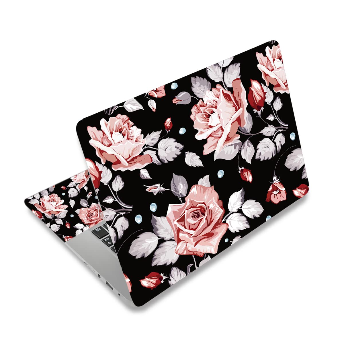 Calcomanía para laptop de 15.6 pulgadas y vinilo protector universal reutilizable flor 2 para PC 8