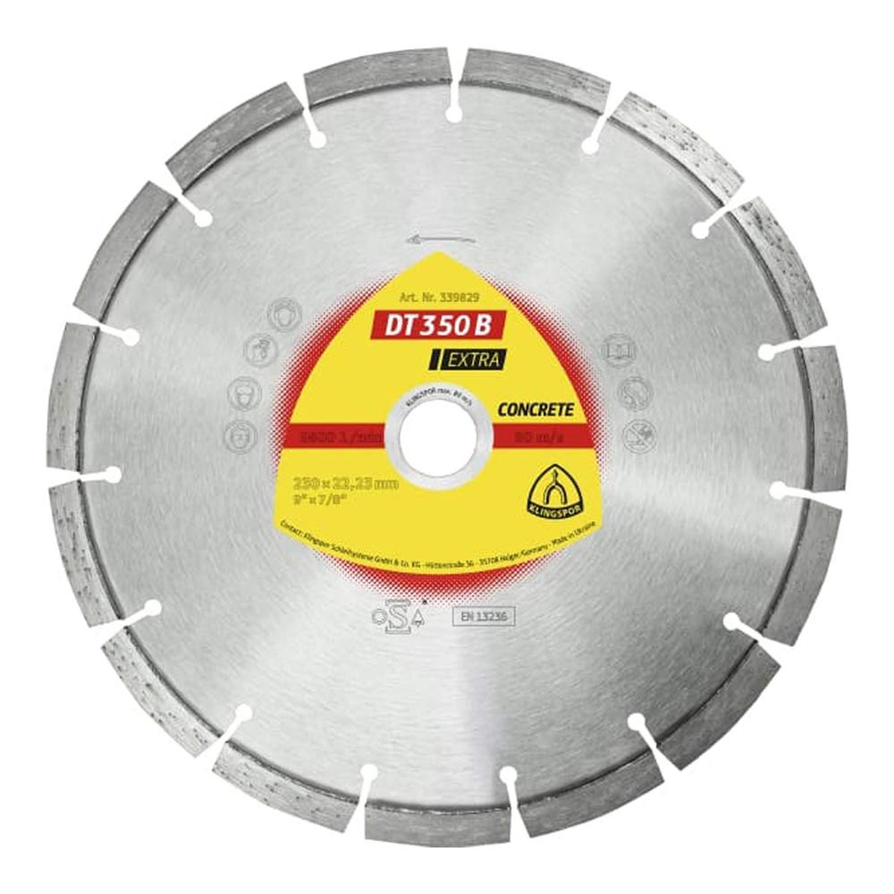 339829 DT 350 B - Disco de corte de diamante para amoladora (230 x 2,6 x 22,23 mm)