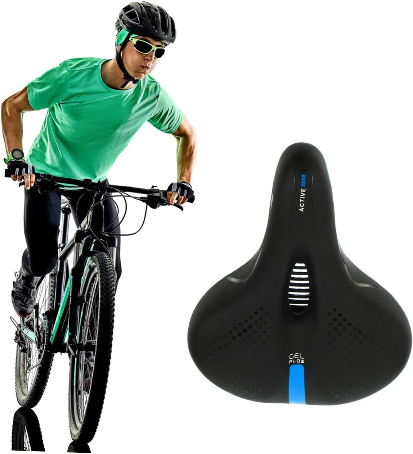 POPETPOP Bike Saddle Breathable Hollow Bike Saddle Ergonomic Comfortable Riding Experience