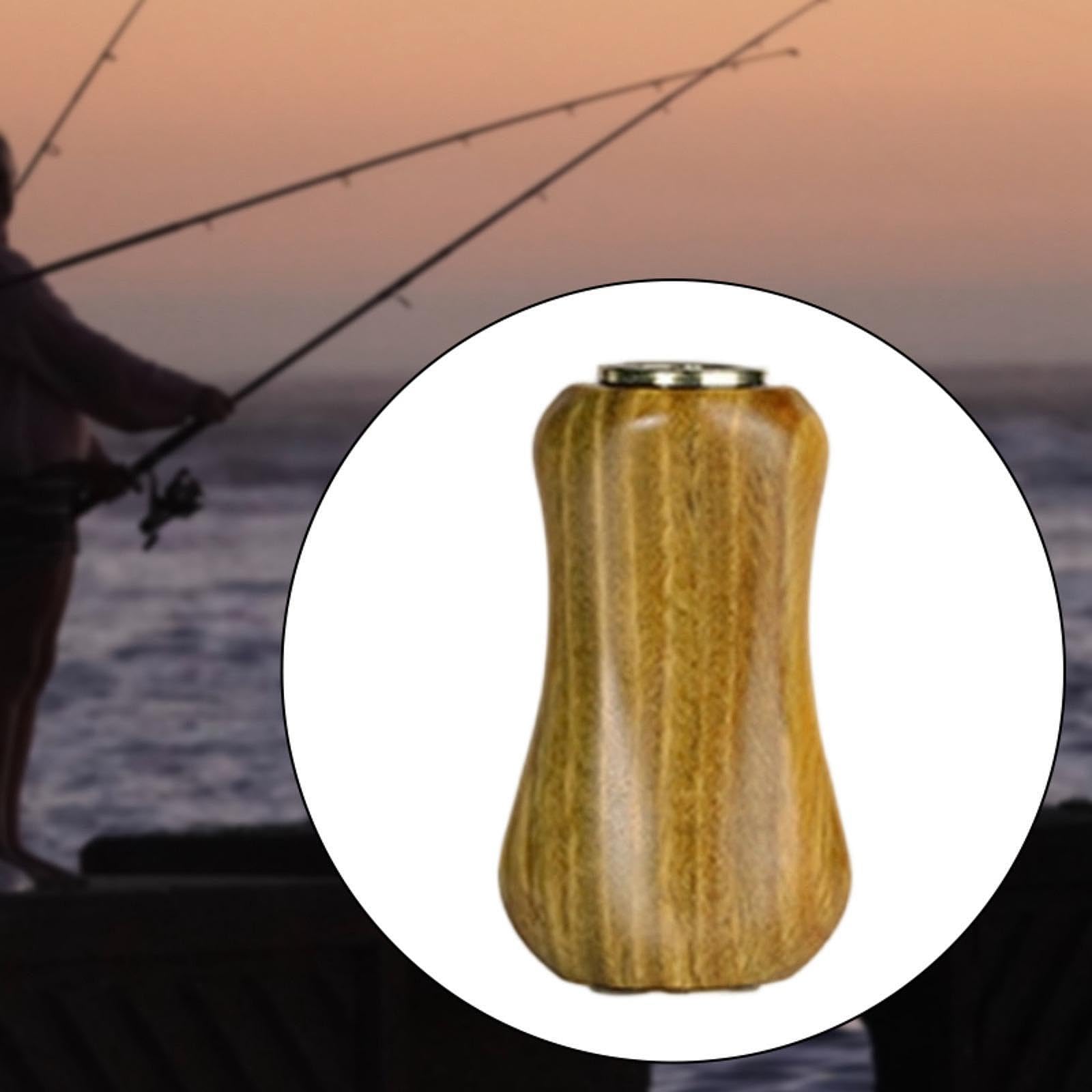 Harilla Poignée de Moulinet de pêche Ergonomique en Bois, Prise en Main Confortable et résistante, Haute Performance, pour Eau Douce et Eau salée.