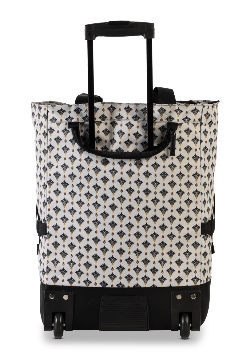 Punta Trolley per la spesa, grigio scuro/nero (33 l), robusto carrello per la spesa con ruote silenziose, perfetto come shopper e weekender – Carrello per la spesa pieghevole