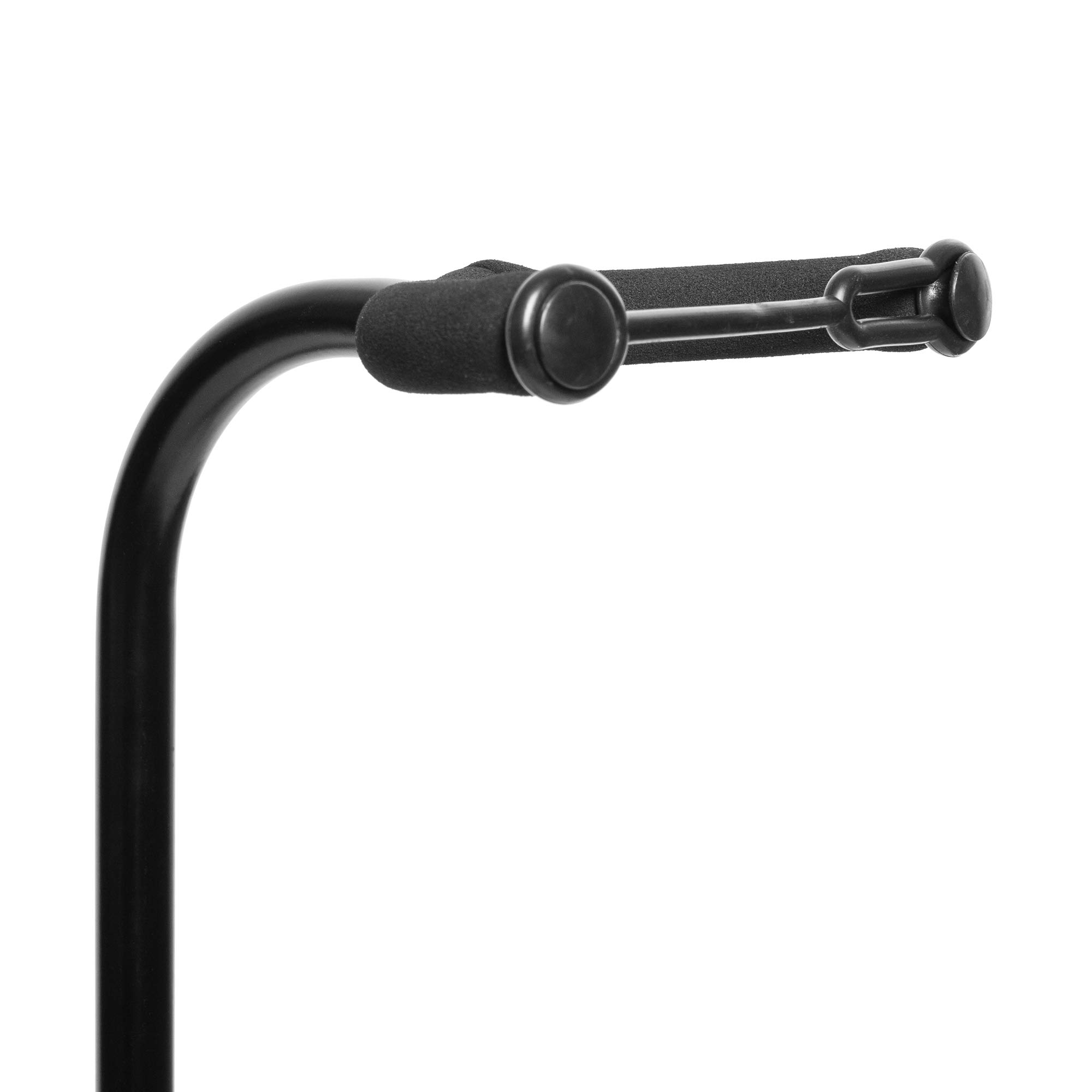 CASCHA Support de guitare avec trépied, adapté pour concert, western, basse et guitare électrique, réglable en hauteur, noir