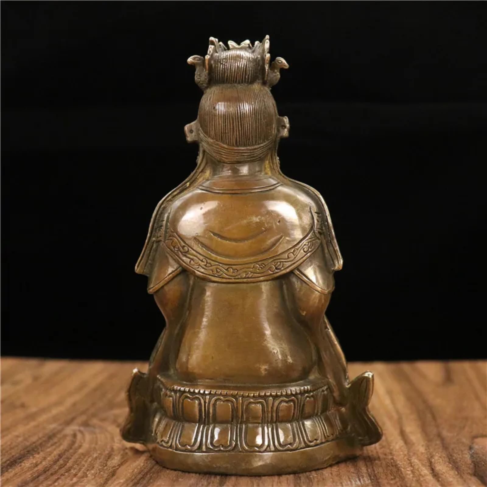 Statua di Buddha in ottone, 17 cm, decorazione artigianale per ingresso casa