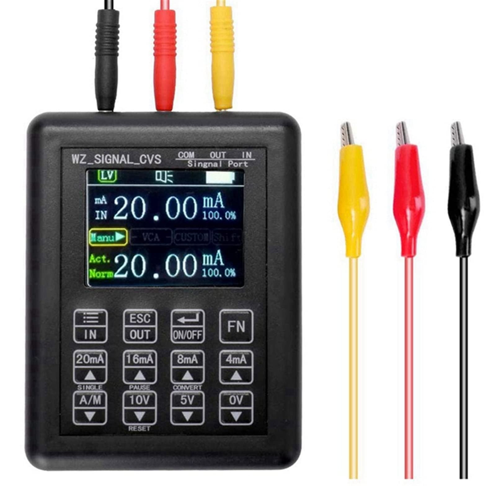Outils de Tests Fonctionnels Portables pour la mai Générateur de Signal réglable 4-20MA 0-10V Contrôle de processus Calibrateur de Signal Sources de générateur de Signal Simulateur 0-20MA