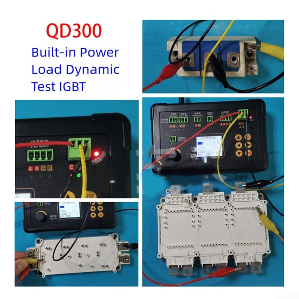 QD300 Probador de bobina de encendido automotriz y detector de fallos del actuador - Herramienta de diagnóstico del motor de 12V-24V para inyectores, solenoides, motores paso a paso