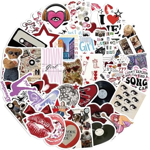 50 PCS Downtown Girl Y2K Stickers Set Cover