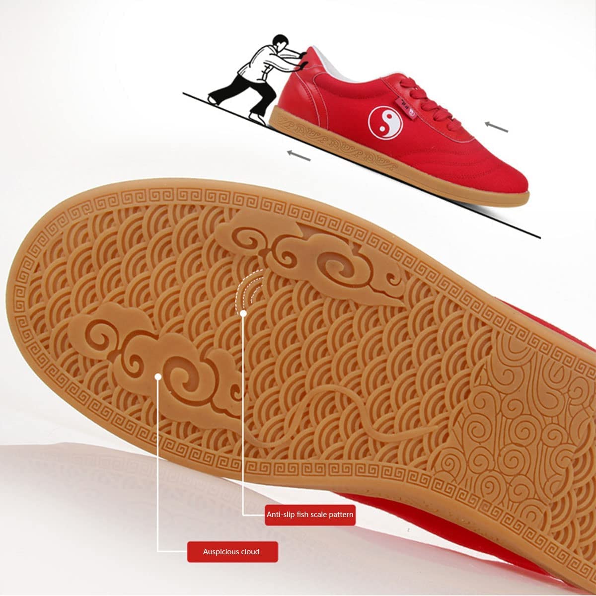 Buty Taekwondo, Kung Fu Taichi Lekkie buty Tai Chi Płótno Buty do sztuk walki Buty Kung Fu Buty Chi Kung Buty do sportów walki Buty bokserskie Oxford Podeszwa outdoorowa Sprzęt do Kung Fu (kolor: B, rozmiar