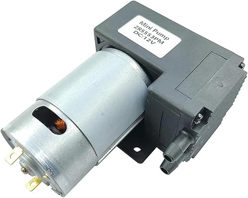 Bomba de aire de vacío 555 DC12V 10L/M -80KPa Bomba de diafragma de succión de presión negativa Inflador grande