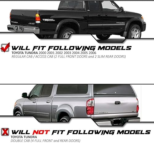 Miniatura 5 de EPIC LIGHTING Luces traseras de repuesto estilo OE compatibles con Toyota Tundra 2000-2006 cabina de acceso regular TO2800129 TO2801129 815600C010