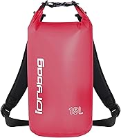 Vista 9 de IDRYBAG Bolsa seca transparente impermeable 2L/5L/10L/15L/20L, pequeña bolsa impermeable para kayak