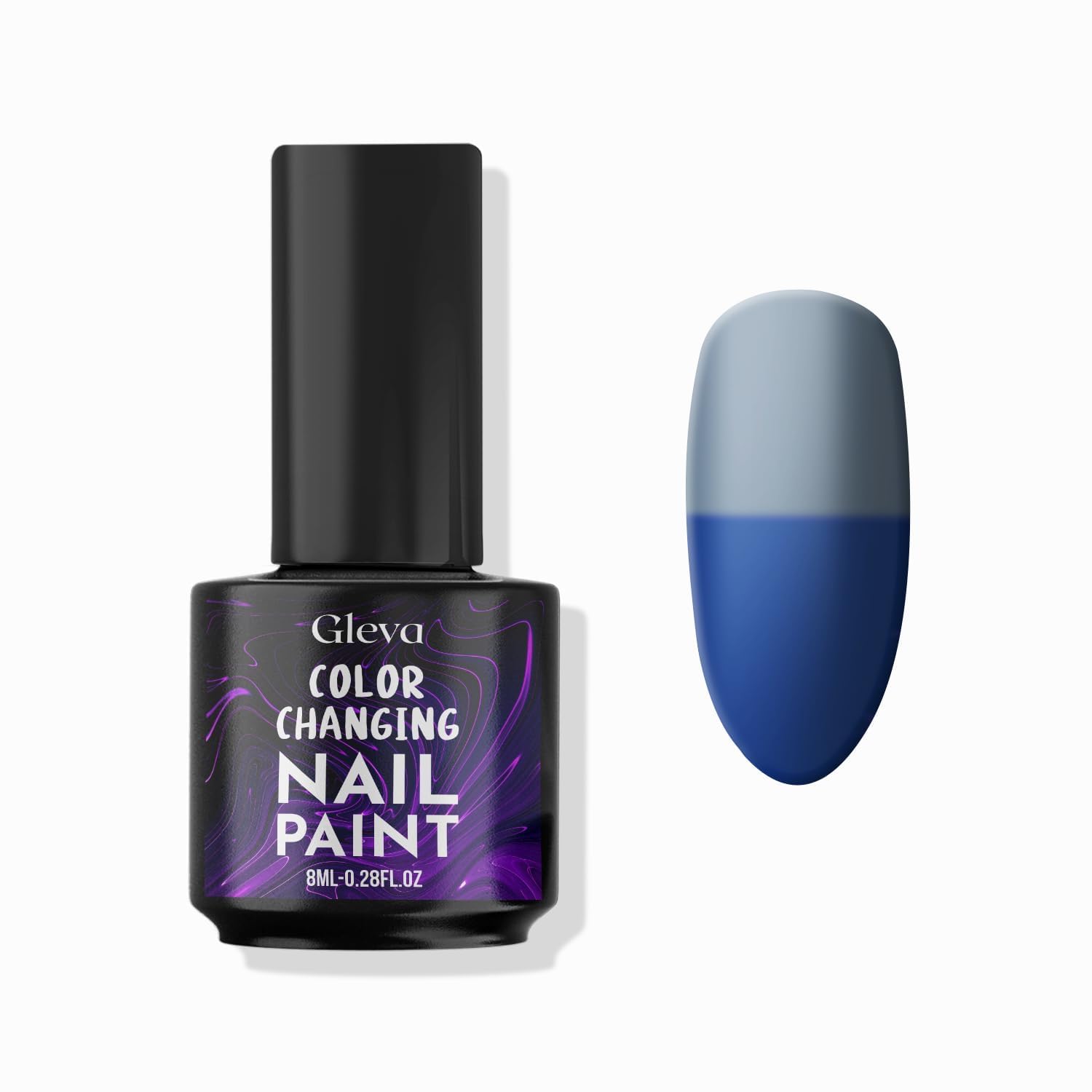 Gleva Color Changing Gel Nail Polish, Mood Temperature Color Changing Gel Long-Lasting for Salon Home DIY Manicure 1 PCS 8ml, Soak Off Nail Polish, UV LED Nail Gel Polish (005-RT0049)-image-29