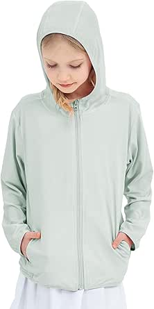 Air Conditioned Jacket Ocsxa Blue Flower Print Kids Active Zipper