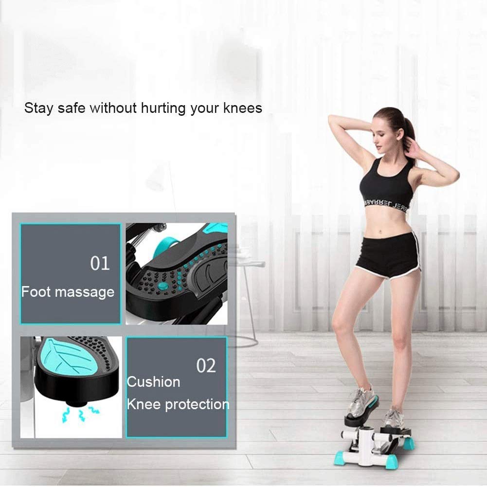 Stepper,Máquina de Ejercicios con Pasos Máquina de Pasos silenciosa para el hogar, pequeña máquina para Correr con Tubo de Estufa para Adelgazar, máquina de montañismo Multifuncional, silenc