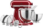 Artisan® Series Tilt-Head Stand Mixer with Premium Accessory Pack KSM195PSCA