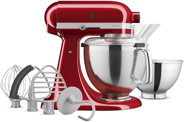 Artisan® Series Tilt-Head Stand Mixer with Premium Accessory Pack KSM195PSCA