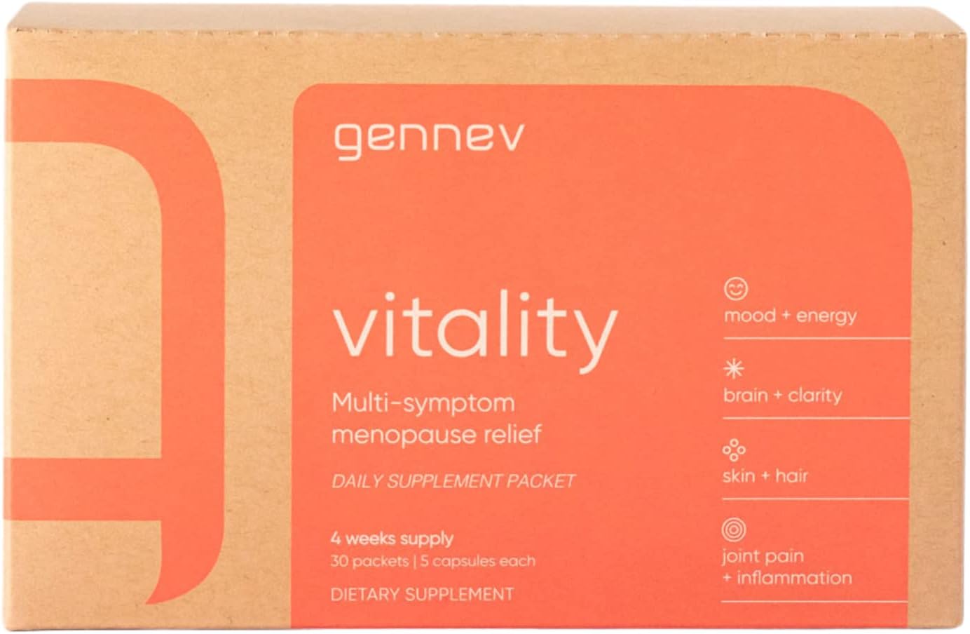 Gennev Vitality Menopause MultiVitamin Health & Household