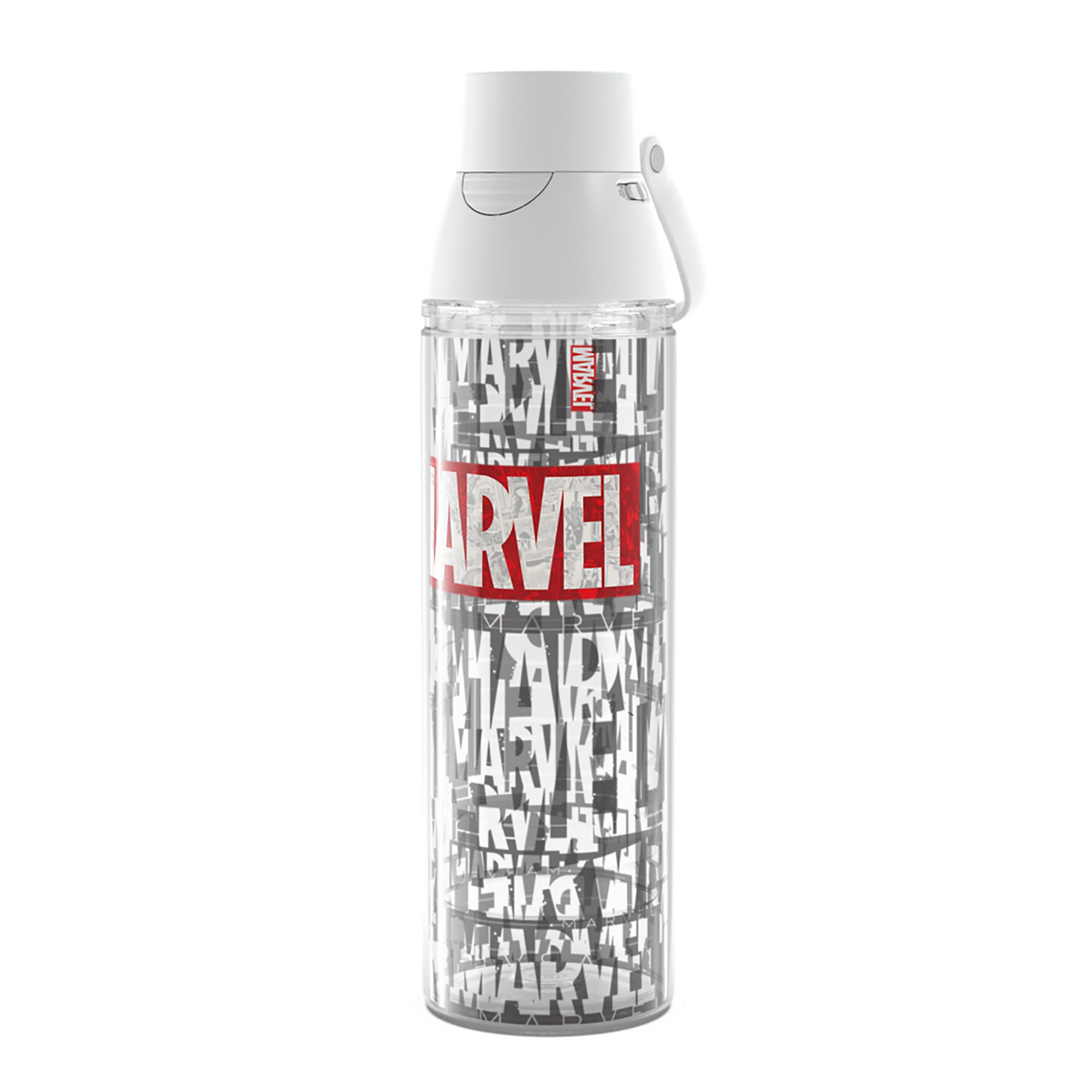 Tervis Venture Lite Marvel Logo Made in USA Double Walled Insulated Tumbler Travel Cup Keeps Drinks Cold & Hot, 24oz Water Bottle, Classic