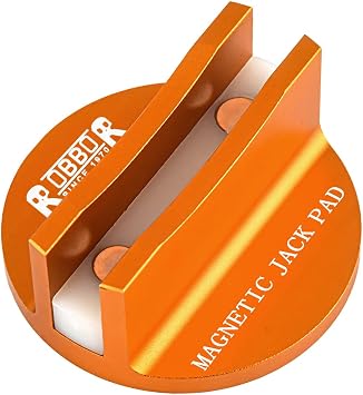 Pinch Weld Jack Pad, Heavy Duty Magnetic Aluminum Jacking Puck Adapter for Frame Rail, Fits Most Cars, Floor Jacks & Jack Stands