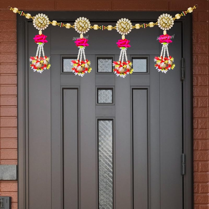 Divyakosh Torans for Entrance Door, Flower Hanging for Home Décor,Marigold Flower Thoran/Banderwal/Bandhanwar for Door Decoration Items for Home, Main Door (B0CQXPBJQ1) Amazon Price History, Amazon Price Tracker