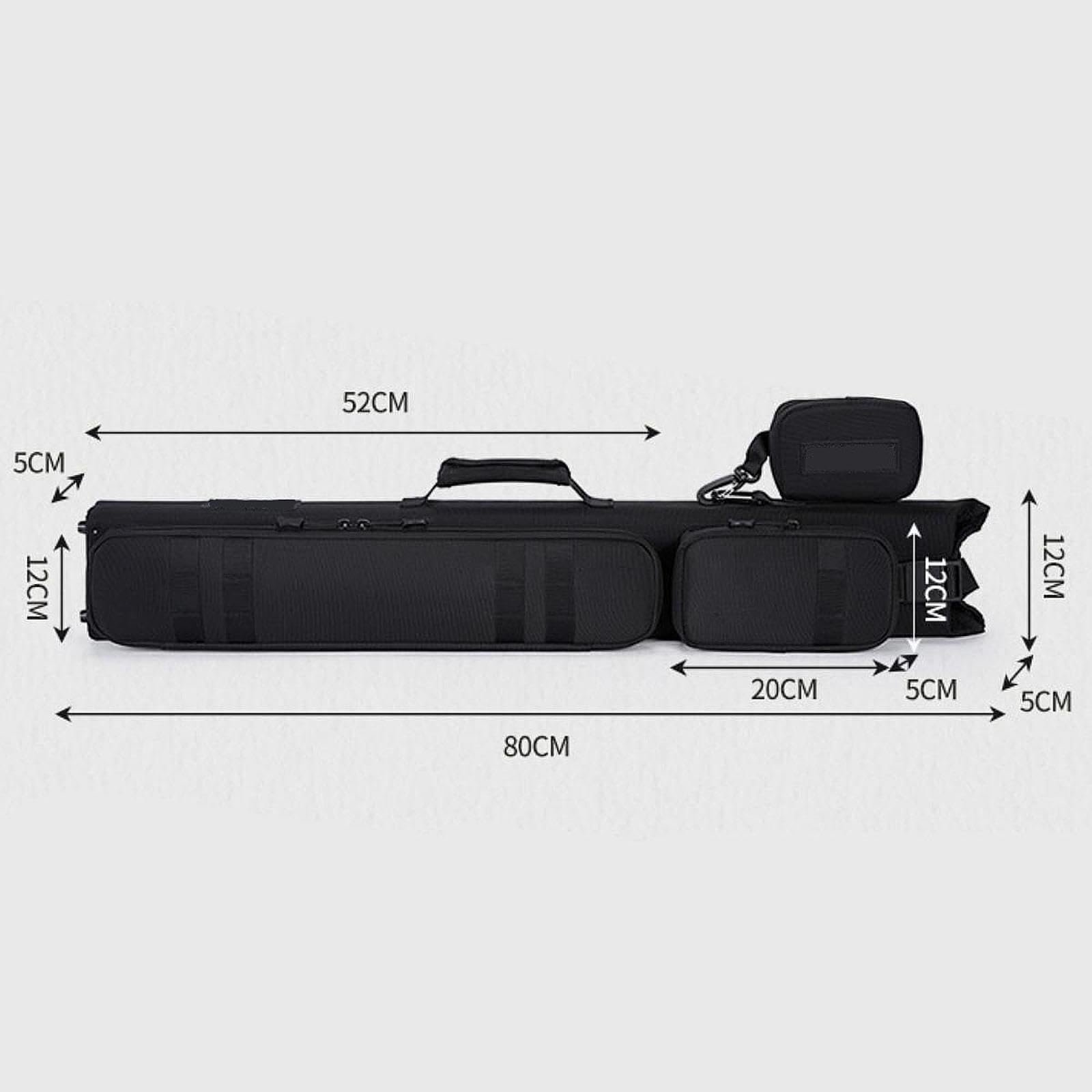 Colaxi Billiards Pool Cue Storage Case Protect Pouch Soft Carrying Wear Resistant Gift Adjustable Shoulder Strap 1/2 Cue Storage Case Storage Bag, 7 Holes