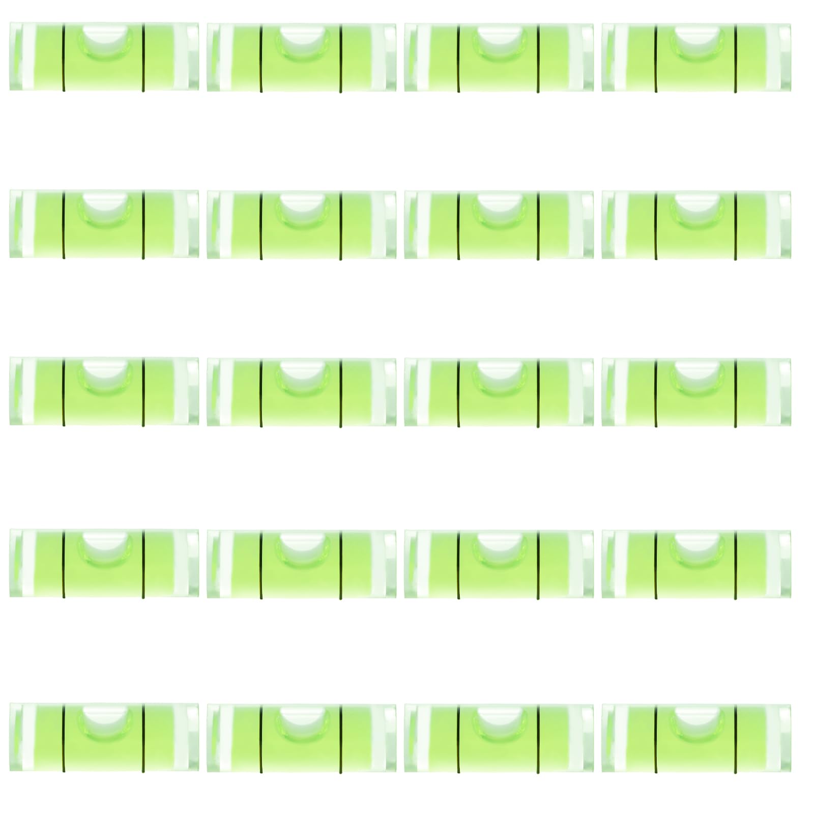 JYK Mini Cylindrical Bubble Levels - 20 Pack, 9.5x40mm Small Spirit Levels For DIY, Construction & Layout Work - View #2
