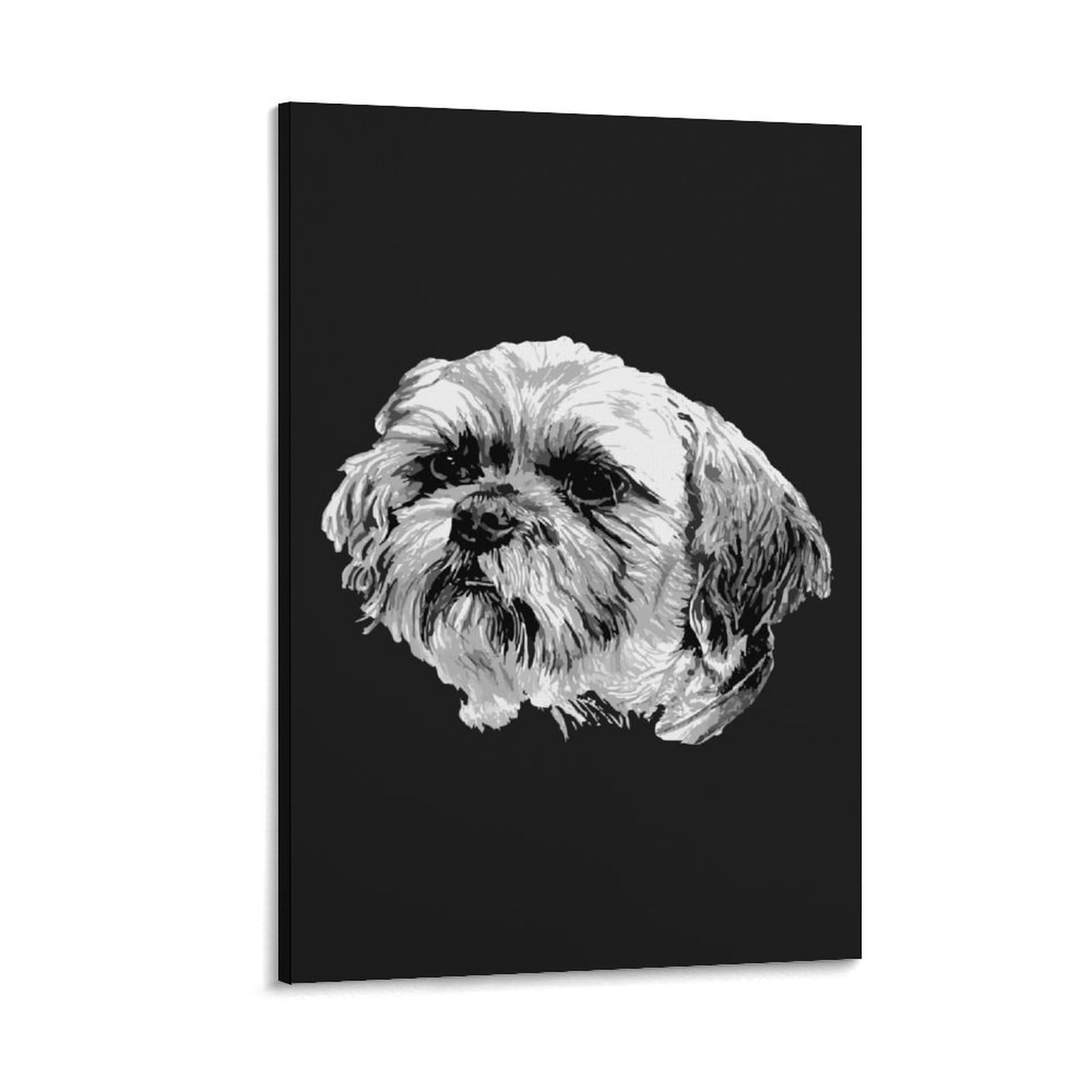 Amazon.co.jp: アートパネル ポスター シーズー かわいい 犬柄