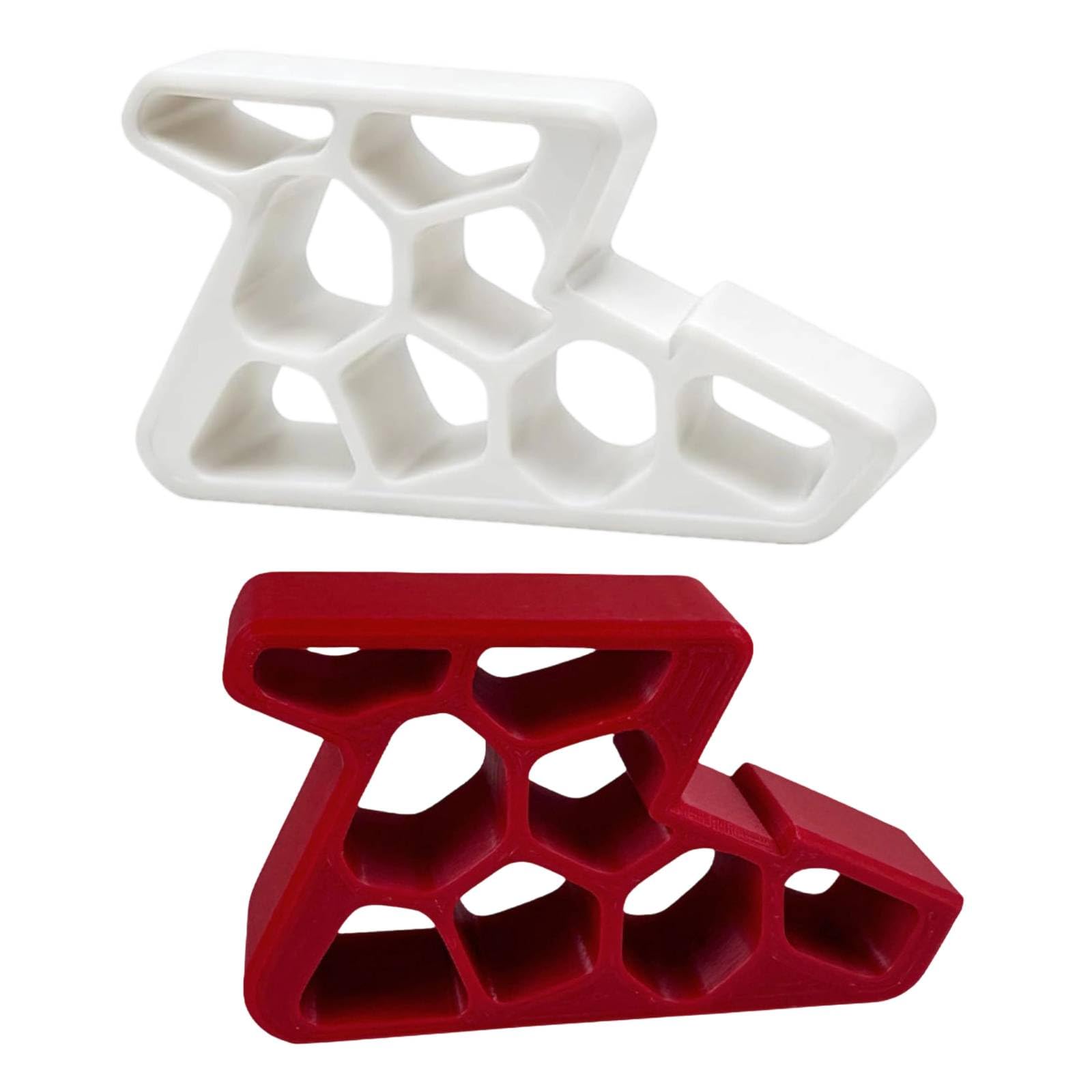 Secure Track Door Stop, Patio Door Stop, Track Door Stop，White+Red