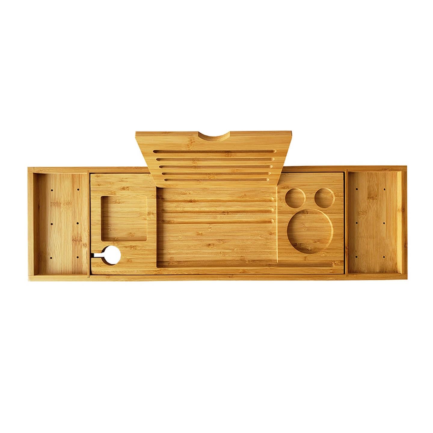 Bandeja De Baño De Madera For Bañera, Bandejas De Mesa De Baño Expandibles, con Soporte For Libros Y Copas De Vino, For SPA O Lectura Estilo Lite(Color2)