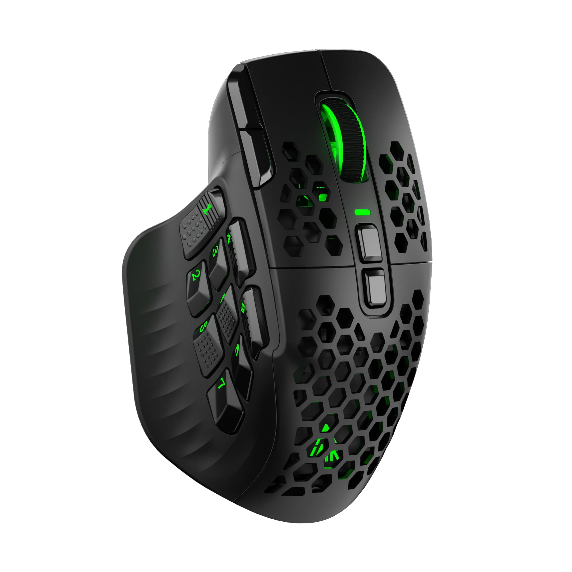 SM809 Pro Tri-Mode MMO Gaming Mouse, 16 Custom Buttons & 24000 DPI