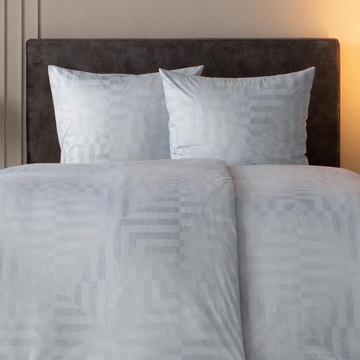 ESTELLA Biancheria da letto in jersey Mako Interlock Kaya Polvere 1 copripiumino 135 x 200 cm + 1 federa 80 x 80 cm