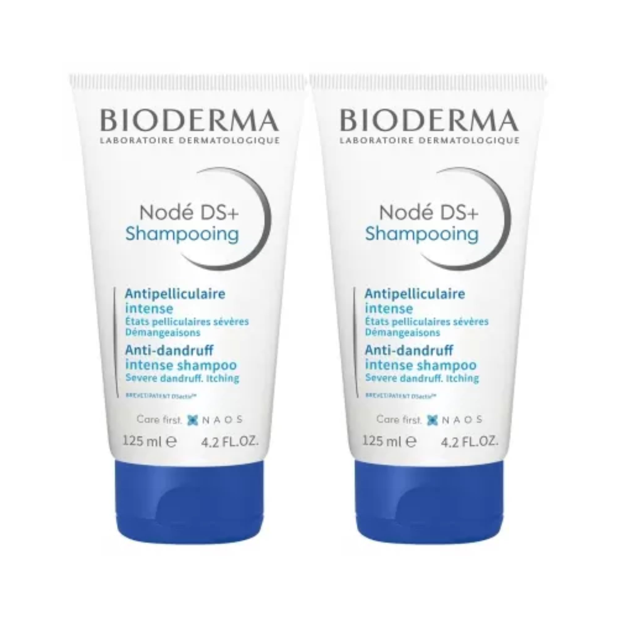 Nodé DS+ | Intensywny szampon przeciwłupieżowy | Potrójne działanie | Redukuje sebum, usuwa łuski i działa mocno na swędzenie i zaczerwienienie | Wyprodukowano we Francji | Zestaw 2x125ml