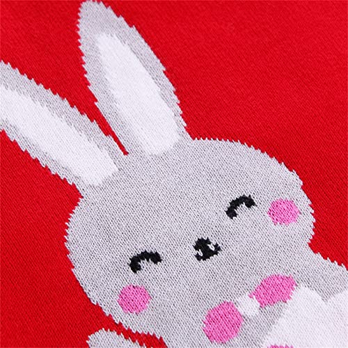Toddler Boys Girls Knitted Sweater Rabbit Bunny Long Sleeve Pullover Tops Knitwear Blouse Tops Clothes4