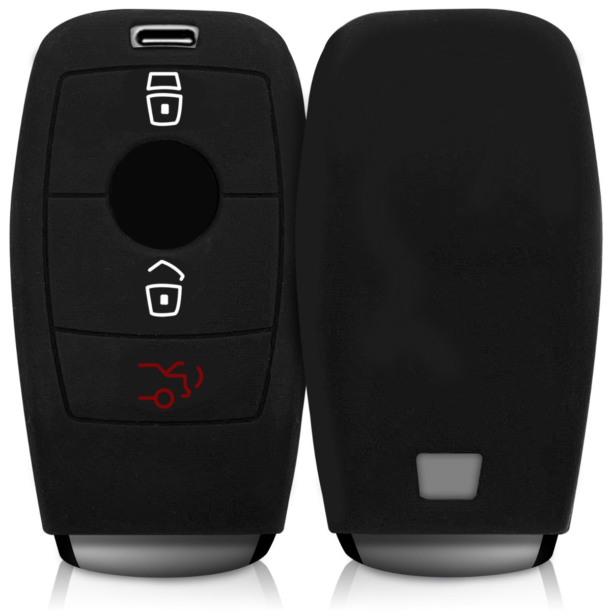 Cover Chiave Auto In Silicone Kwmobile Per Mercedes Smart EQ Fortwo (2022-2023) - Custodia Protettiva Antigraffio