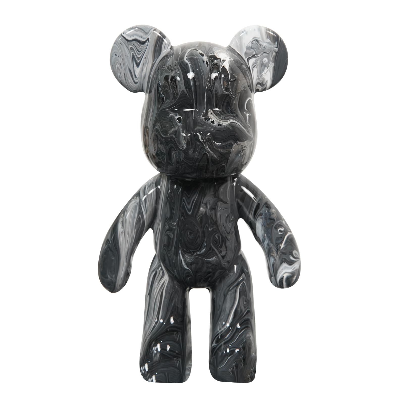 YONXID DIY Fluid Bear Painting Kit - Creative Home Decor Handcrafted Teddy Bear, Bearbrick Figure, and Bears to Paint Dolls for Birthday and Valentine's Day Gifts (9.05 Inches, Bear)