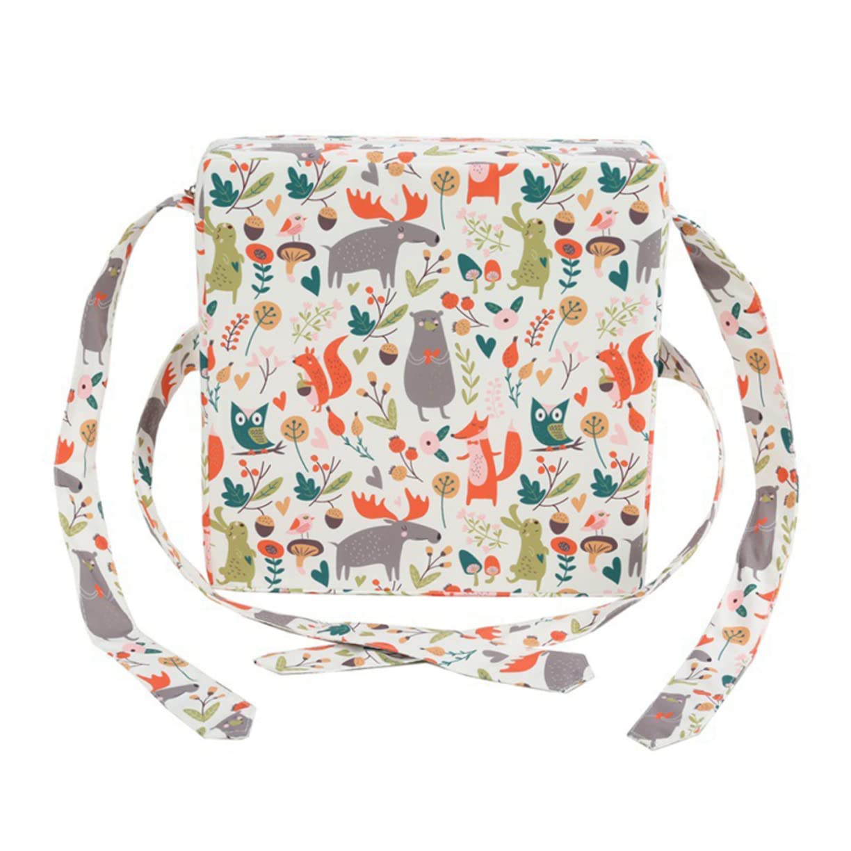 Cabilock Coussin Rehausseur de Chaise Enfant Étanche avec Sangles Réglables Coussin de Salle À Manger pour Bébé Confortable et Sécurisé 12.80X12.80X3.15In