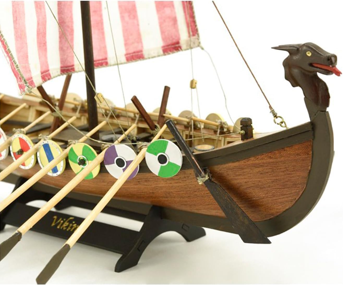 Artesania Latina - Wooden Ship Model Kit - Nordic Sailboat, Drakkar Viking - Model 19001N, 1:75 Scale - Models to Assemble - Initiation Level - Image 2