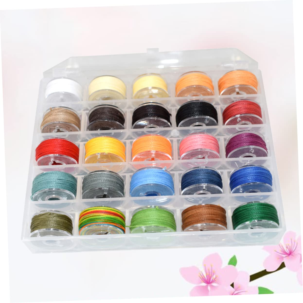 3 Cajas 25 hilo encerado llavero con marco de imagen pulsera hilo de coser hilos de coser hilo de cera de coser cordón de costura manual sutura cuerda de algodón línea de cera